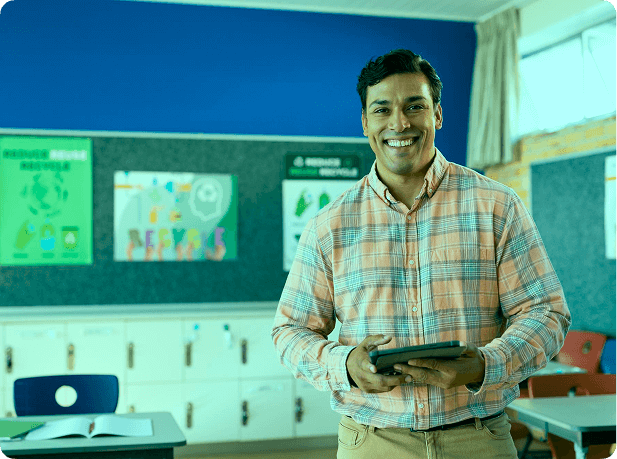 Students participating in school events